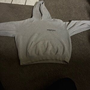 Essentials Men's Light Gray Hoodie